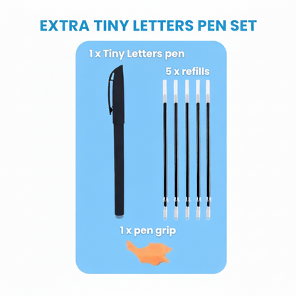 TinyLetters Tracing Book: Reusable Handwriting Practice with Disappearing Ink & Grooves – English